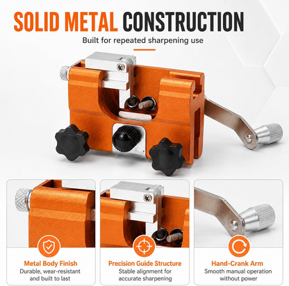 🪚 Portable Chainsaw Sharpener – Manual Precision Chain Tool