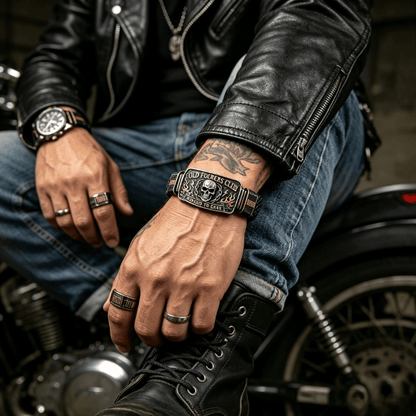 🔥HOT SALE 49% OFF💀OLD FUCKERS CLUB Skull Bracelet