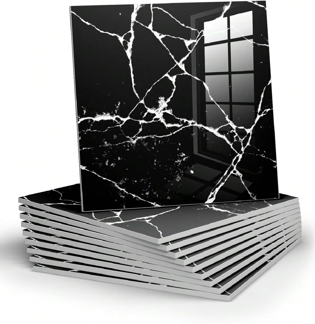 10 Pcs Marble Peel and Stick Waterproof Wall Panels🔥