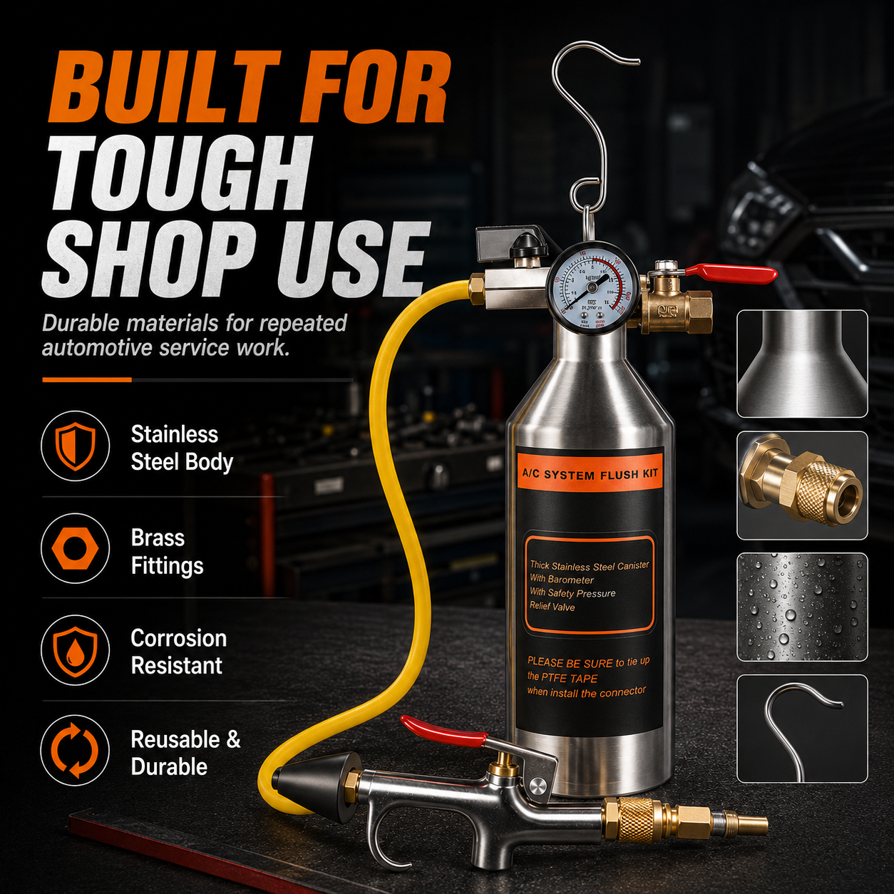 🔧 Automotive AC System Flush Kit – Clean & Restore Your Car's Cooling Performance