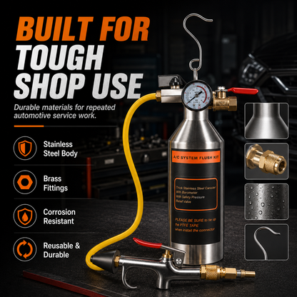 🔧 Automotive AC System Flush Kit – Clean & Restore Your Car's Cooling Performance