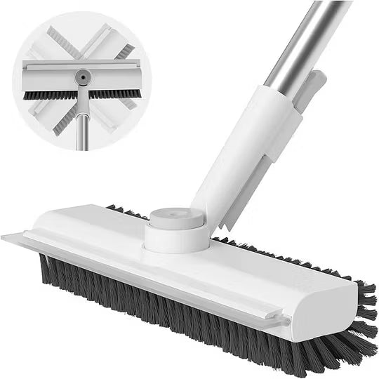 3 in 1 Floor Scrub Brush with Long Handle Cleaning Brush