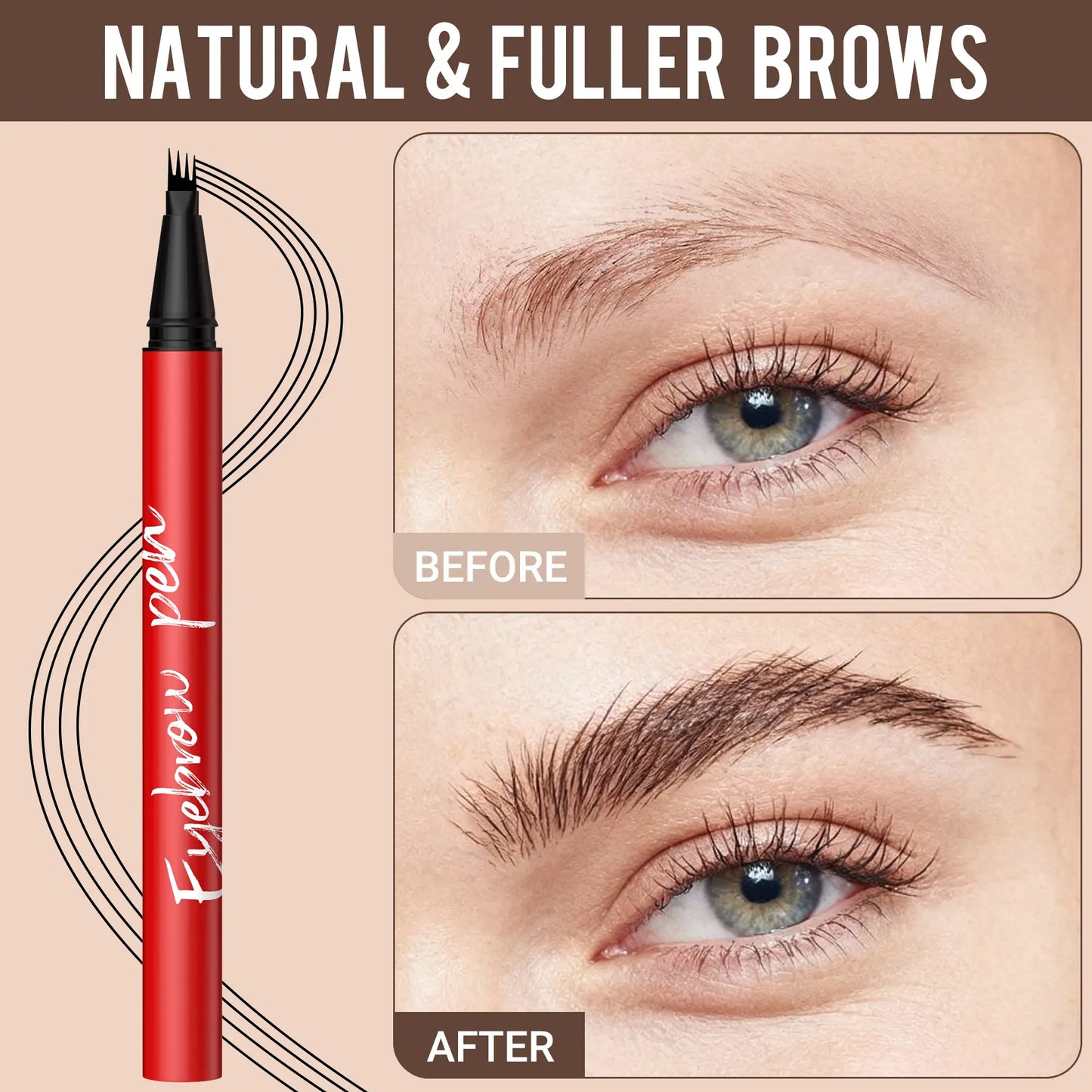 2-Pack Eyebrow Pens – Natural Hair-Like Strokes