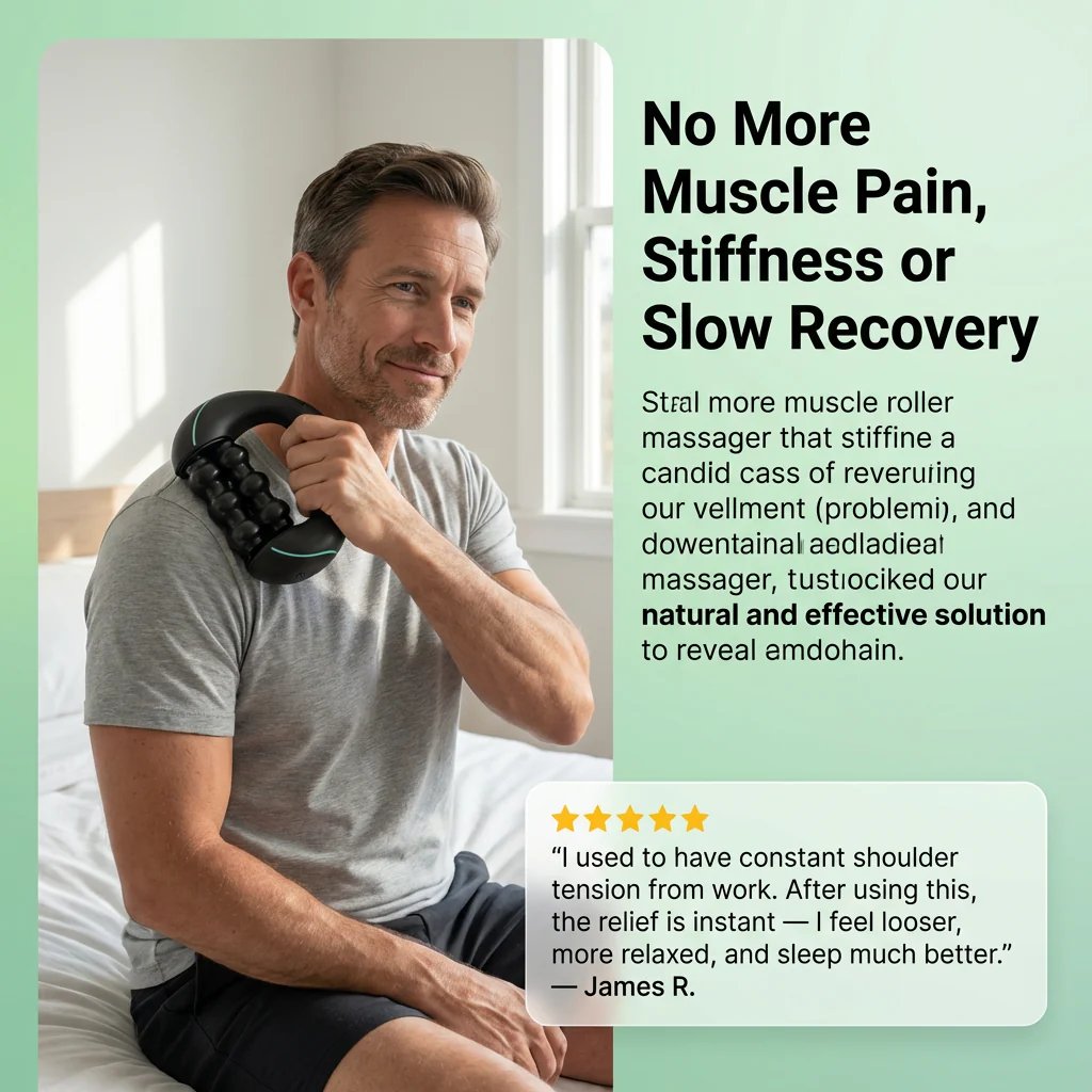 Mini Handheld Rolling Massager For Body Pain