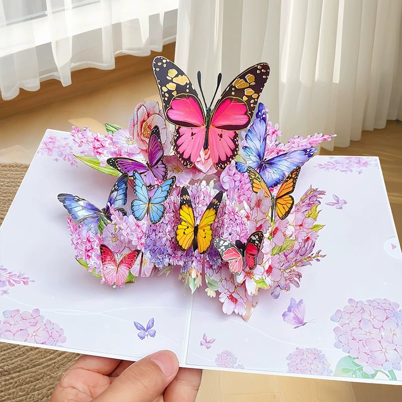 ✨ FLASH SALE: 40% OFF Vibrant 3D Butterfly Pop-Up Cards! ⏳🦋