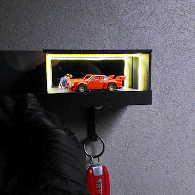 Infinity Garage Key Holder🌟 | Sleek Illuminated Design, Fully Rechargeable for Everyday Convenience