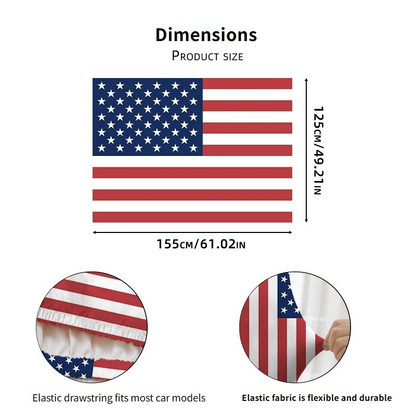🎁🎉Only $27.5 This Week🌟🎉US Independence Day Car Hood Cover