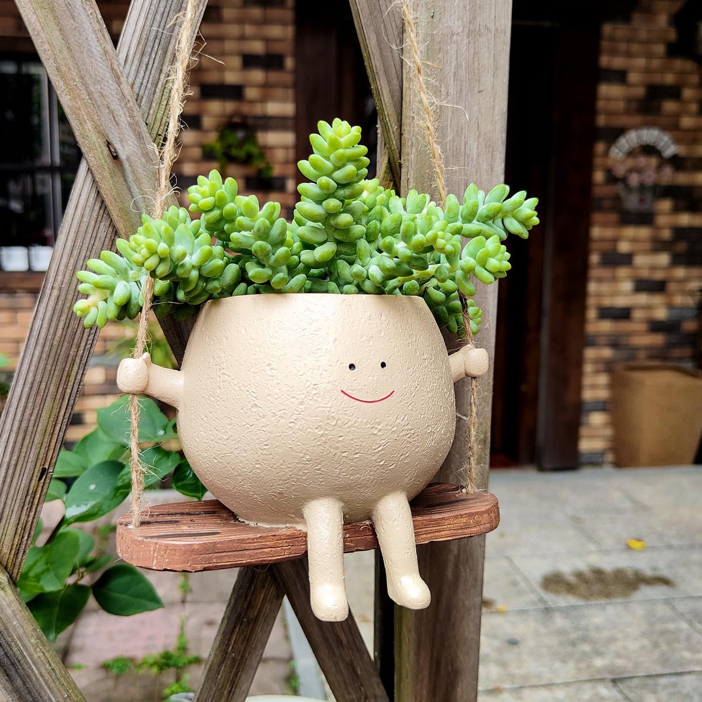 🏡Hot Selling Today – Swing Face Planter | Transform Empty Corners Into Eye-Catching Decor