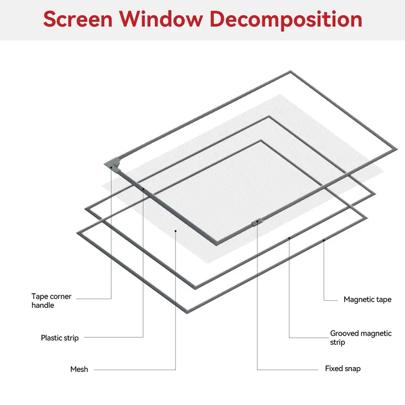 ⭐DIY Magnetic Window Screen | Adjustable Fiberglass Mosquito Mesh