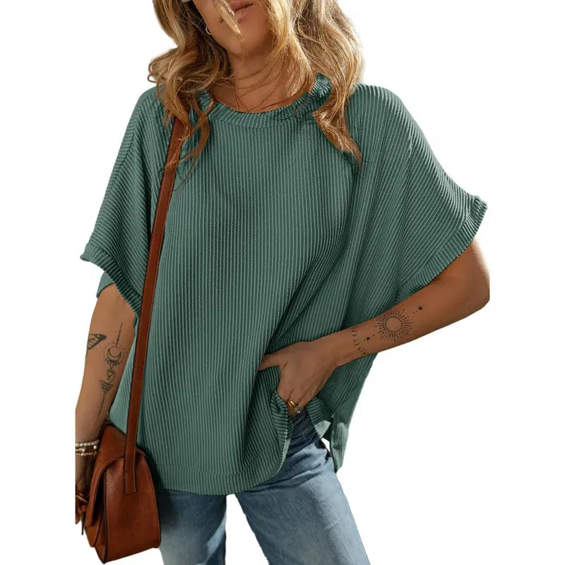 👚 BEST SELLER | Loose-Fit Batwing T-Shirt – Stay Cool, Look Slim & Feel Comfortable