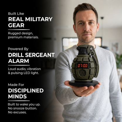 💣50% OFF TODAY⏰ Grenade Alarm Clock – Wake Up Like Never Before