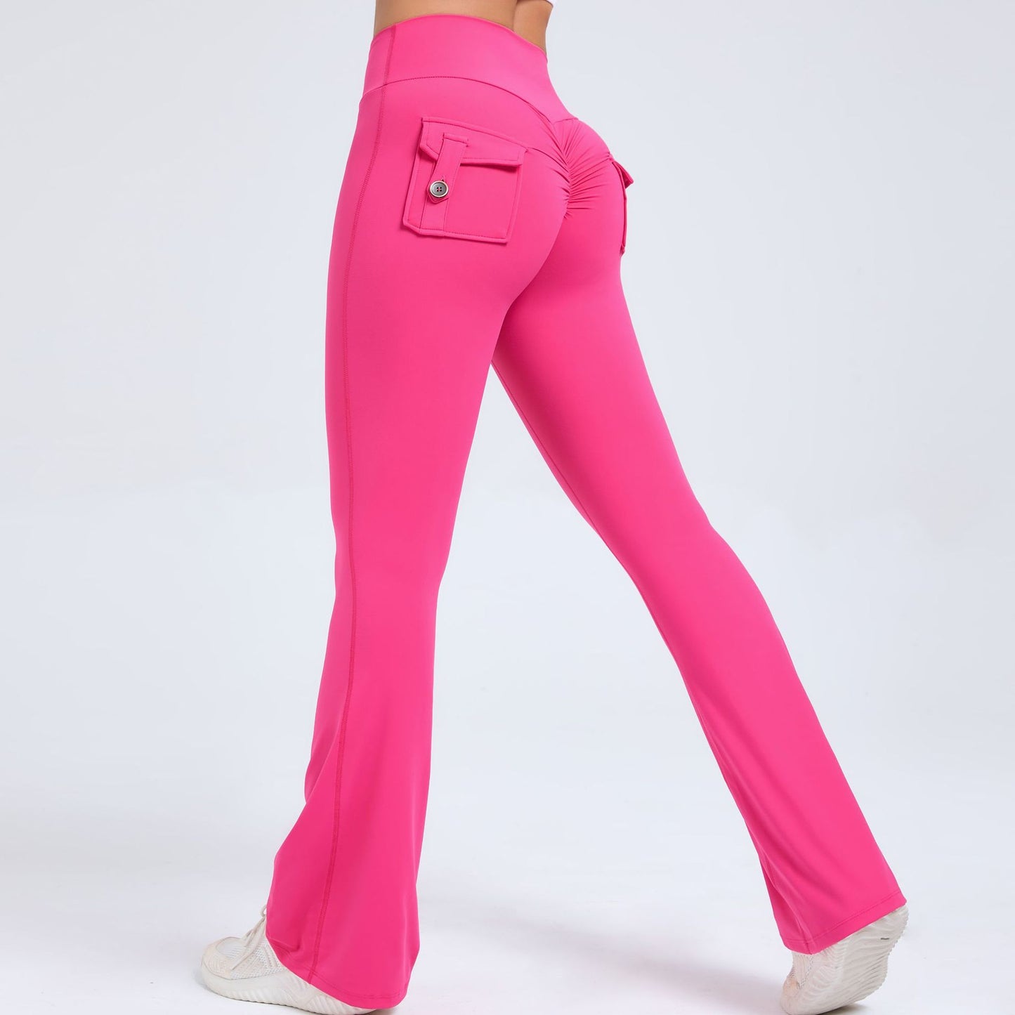 🖤 Women's High-Waisted Cargo Pocket Workout Leggings 