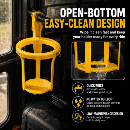 🥤Gyroscopic Anti-Spill Cup Holder | Clamp-On Auto-Level Drink Holder
