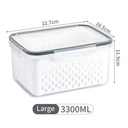 4-in-1 Functionality Food Storage Containers Stackable, Space-Saving Design