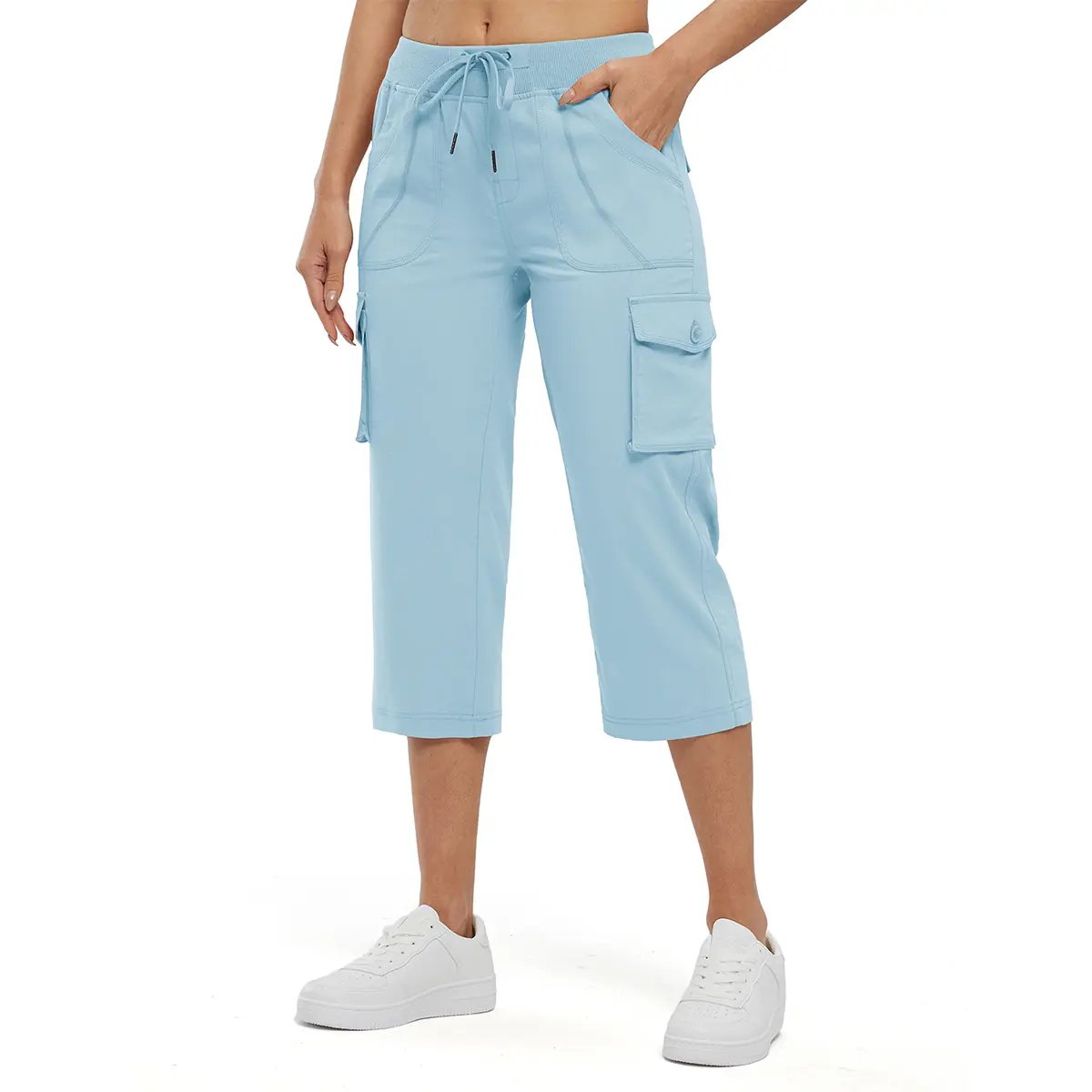 🔥Limited-time offer-Women's Lightweight Hiking Capris: Quick-Dry, 6 Pockets, Loose Fit