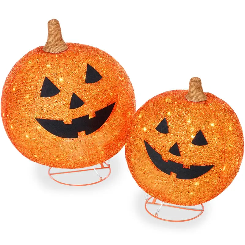 ⚡Hot Sales 49% OFF🔥2pc Lighted Pop-Up Outdoor Pumpkin Set