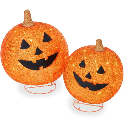 ⚡Hot Sales 49% OFF🔥2pc Lighted Pop-Up Outdoor Pumpkin Set