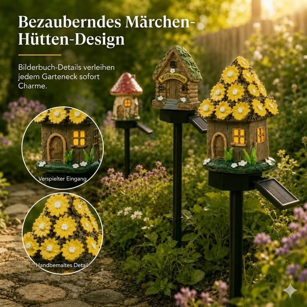 ✨🍄Solar garden light in a fairy-tale mushroom design💡