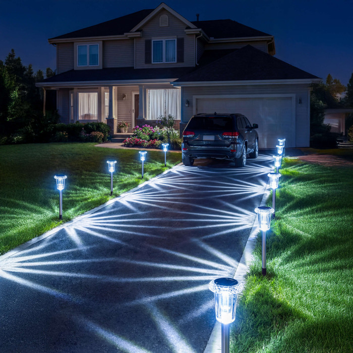 Magical Outdoor Solar Lights - Celestial & Radiant Rainbow Garden Path Lamps