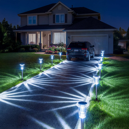Magical Outdoor Solar Lights - Celestial & Radiant Rainbow Garden Path Lamps