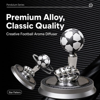 ⚽🚗Solar Rotating Football Car Air Freshener & Aromatherapy Diffuser – Reusable Ornament for Car, Office & Home