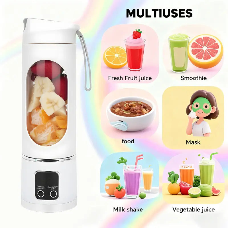 【💥Summer Sale Deals-50% OFF】Portable 15.22 Oz USB Rechargeable Personal Blender with LED Display🥤