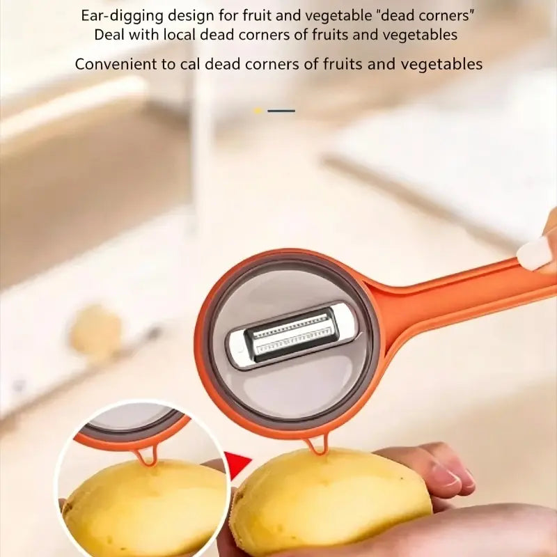 🔥50% OFF Today🔥Retractable Splash-Proof Peeler — No More Messy Kitchen Counters 🥔✨