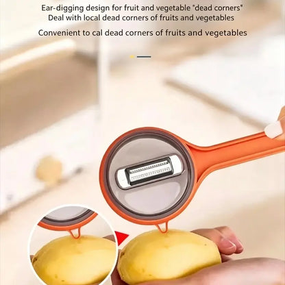 🔥50% OFF Today🔥Retractable Splash-Proof Peeler — No More Messy Kitchen Counters 🥔✨