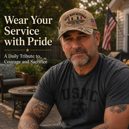 🇺🇸 Last Day Promo: 49% OFF 🎖️ - Iraq War Veteran Tribute Cap