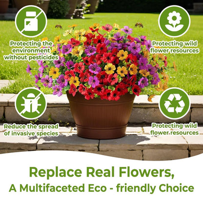 💥49% OFF🌺UV Resistant Colorful Artificial Flower💐🌺UV Resistant Fade-Free Colourful Artificial Flower