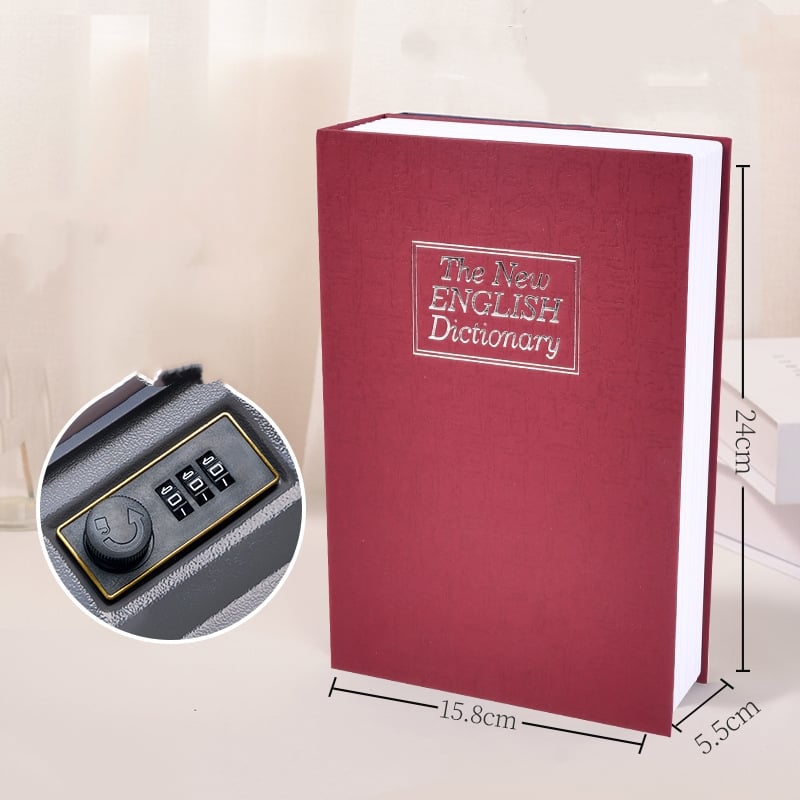 🏆#1 Best Seller 2026 🔥Hidden Book Safe with Combination Lock – Secure Your Cash & Valuables🗄️