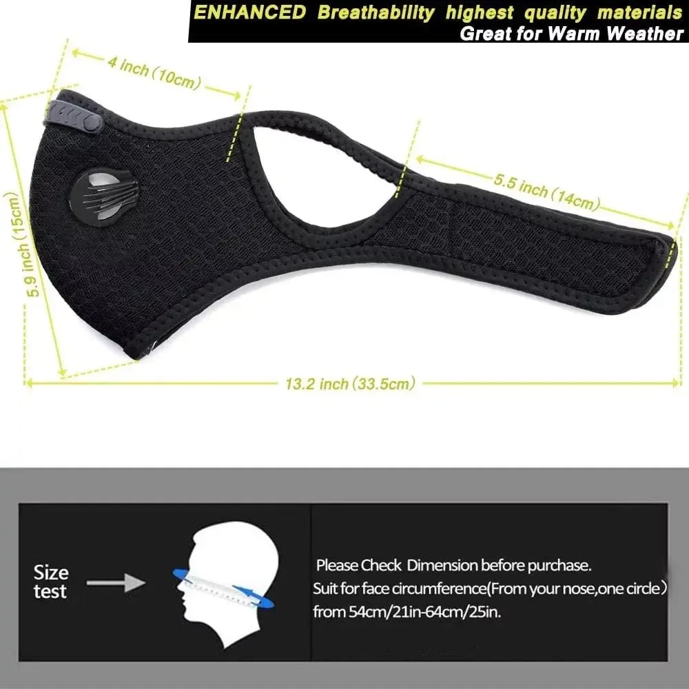 💕Hot sale 49% OFF💖Reusable Carbon Filter Dust Mask – Built for Active Lifestyles