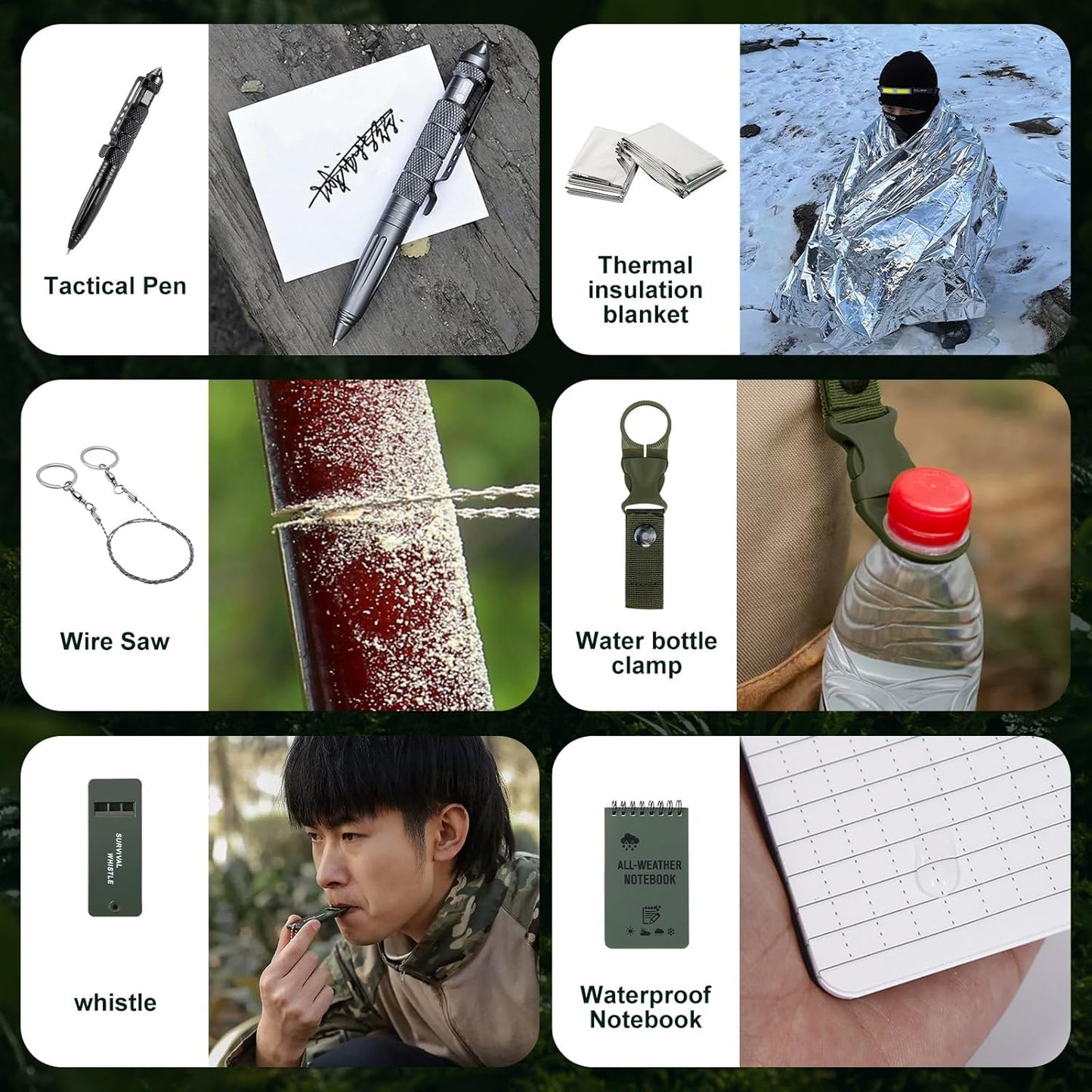 🎁24-Day Survival Advent Calendar-Emergency Gear Countdown Gift Set