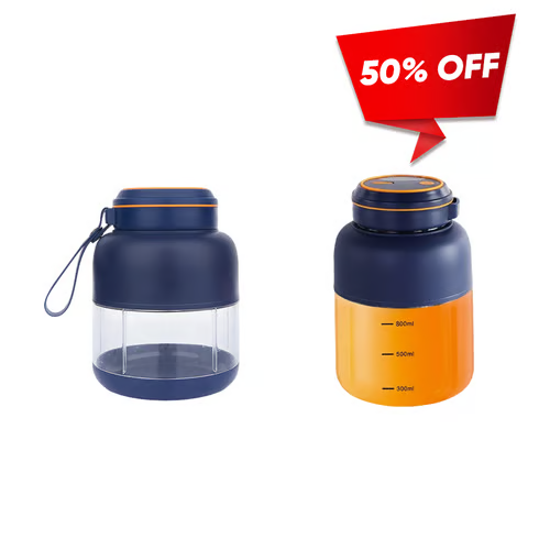 🔥Hot Sales 50% OFF🎁Portable Wireless Single Cupwith Dual Lids Juicer Cup