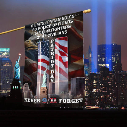Never Forget 9/11 Patriot Day Eagle American Flag