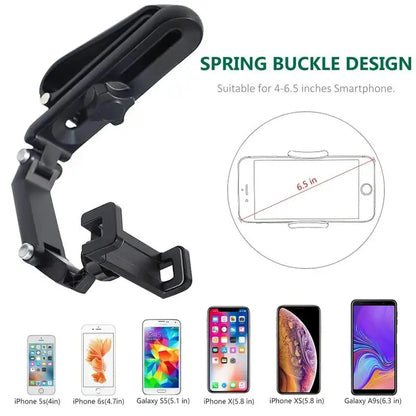 360° Rotating Sun Visor Phone Holder for Sun Visor Phone Holder for Car Multifunction with IPhone/Samsung/Android