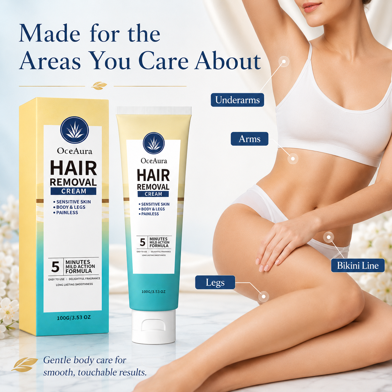 ✨ OceAura Mild Hair Removal Cream