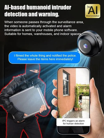 📸Mini WIFI Camera 1080P HD - Night Vision Included