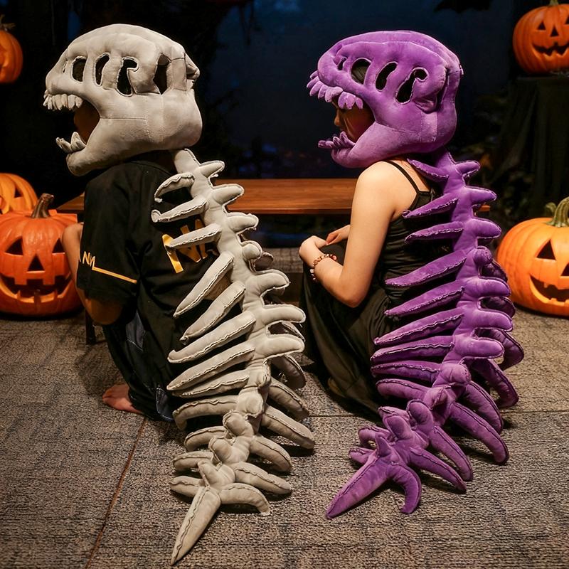 Why You'll Love Becoming a Fossil-Gothic Dinosaur Skeleton Wearable Pillow | Head Cushion for Home & Party