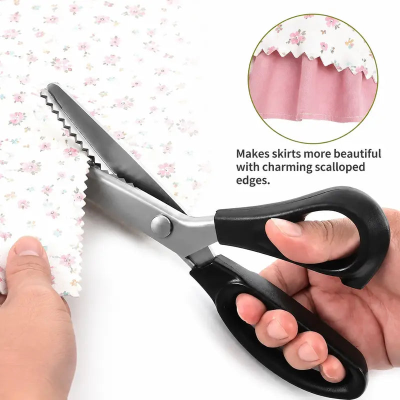 ✂️Stainless Steel Zig Zag Scissors with Serrated Teeth - Perfect for DIY Crafts