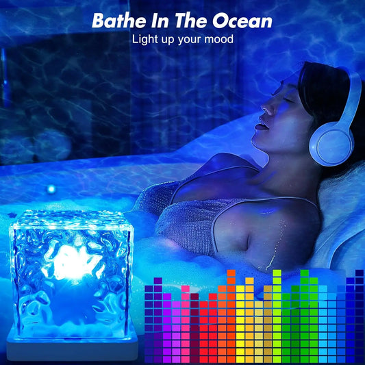 🔥 FLASH SALE🔥Dynamic 16-Color Water Ripple Lamp - Turn Boring Rooms Into A Luxury Oasis