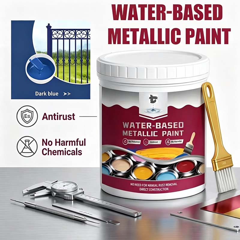🔥Hot Sale 49% OFF🔥 Rust Converter & Metallic Paint – Stops Rust, Ready to Paint🛡️