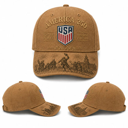 🎖️America 250 Commemorative Cap – 1776–2026 Limited Edition Patriotic Baseball Hat🧢(Breathable & Lightweight Comfort & Unisex Fit)