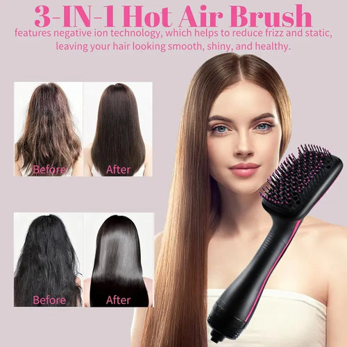 3-in-1 Negative Ion Hot Air Brush