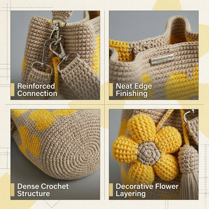 Crochet Flower Bag🌼