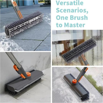 3 in 1 Floor Scrub Brush with Long Handle Cleaning Brush