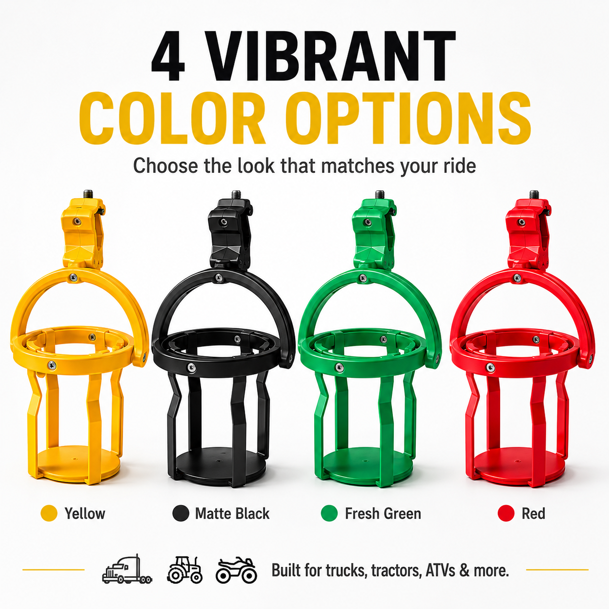 🥤Gyroscopic Anti-Spill Cup Holder | Clamp-On Auto-Level Drink Holder