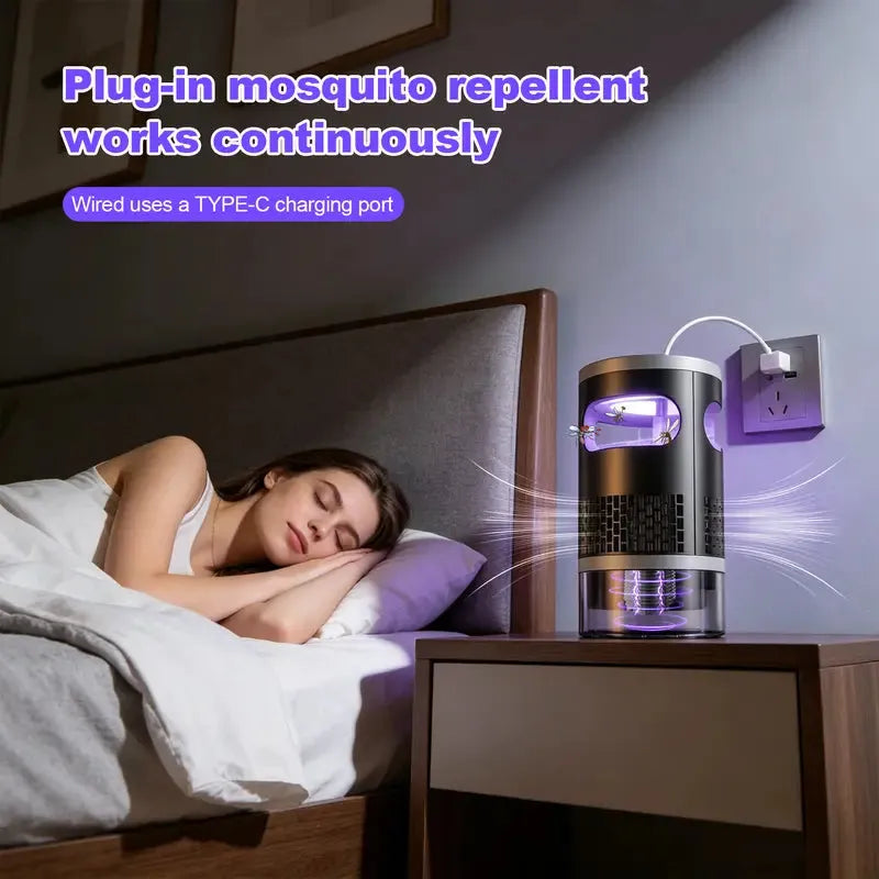 🔥 Flash Sale 49% OFF – 2026 Upgrade⚡Indoor Insect Trap with Light and Suction Non Zapper Flying Bug Catcher