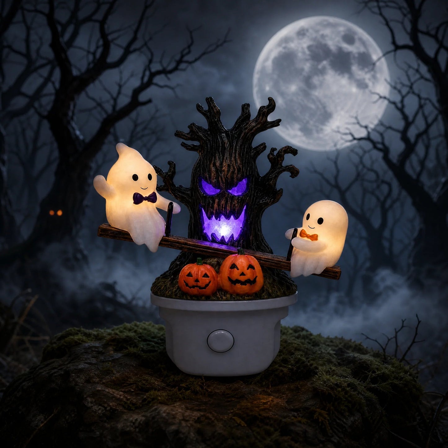 🔥HOT SALE 49% OFF🎃👻Animated Seesaw Ghost Plug In LED Night Light