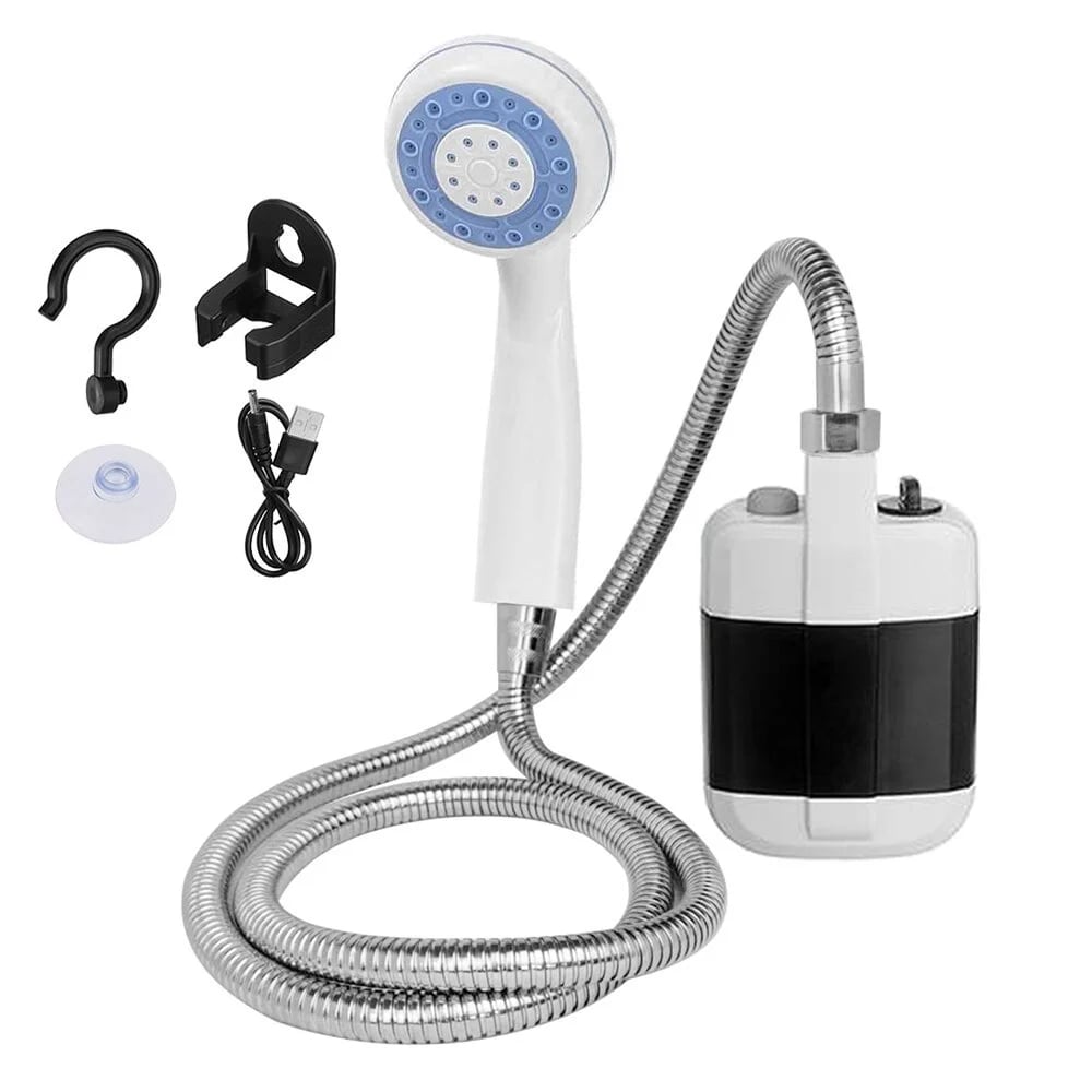 Portable Camping Shower Pump for Travel, RV, Garden & Pet Bathing